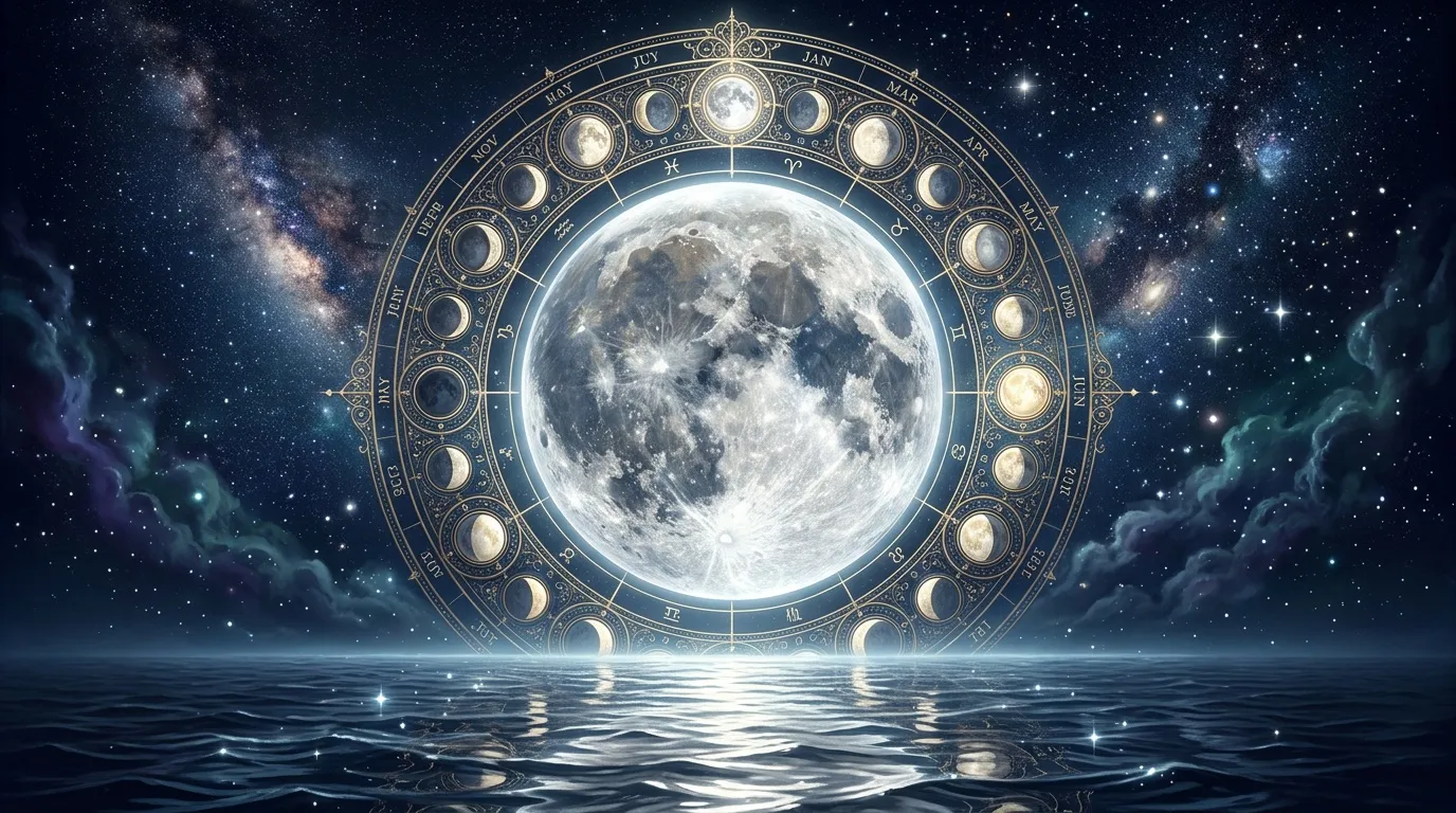 Pleine lune : calendrier lunaire complet