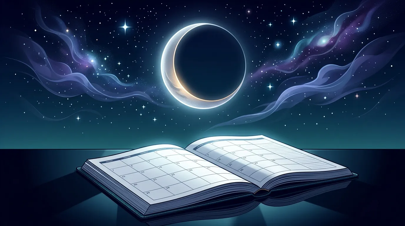 Nouvelle lune : dates et calendrier lunaire