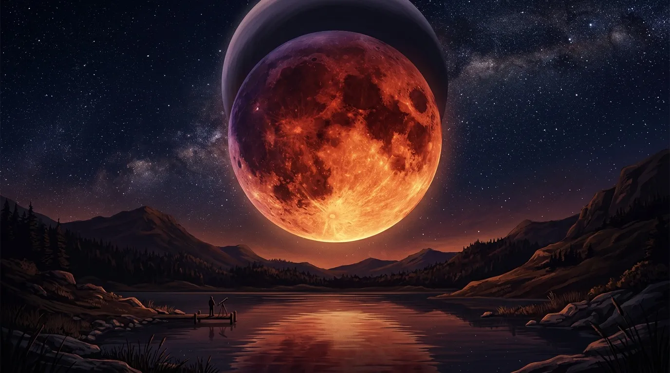 Lune rouge : éclipse lunaire expliquée