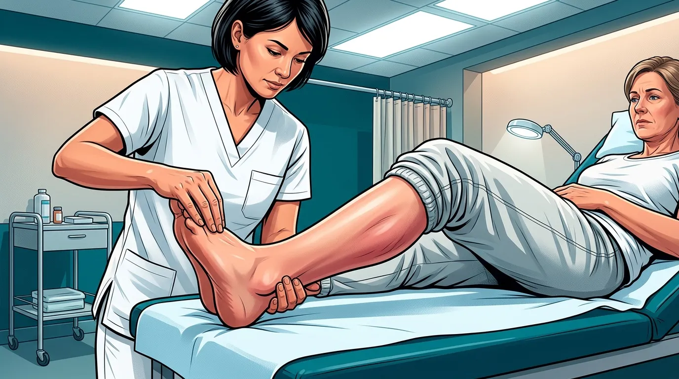 Signe de Homans : diagnostic phlébite